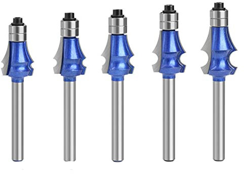 Ghulumn Disegno Router Bit 6MM per legno Bit Face Carburo Cutter End con