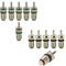 YehVeh 12 Pack Air Conditioning Valve Core Kit R134A Car AC Refrigerant Valve Core Leakproof High Pressure Schrader Stem Cores for Car A/C System Service Vane Air Vacuum Pump R134a Recharge Hose Kit