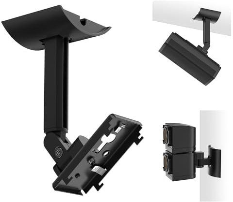 Lot de 2 supports muraux réglables pour haut-parleur Bose Cube, support plafond et mural pour haut-parleur Bose UB-20, UB-20 Series II, WB-50 II, Lifestyle, Soundtouch Series, Cinemate, Acoustimass