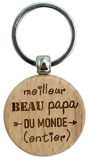 Ernestine - Porte clés beau papa - cadeau beau père porte clefs - cadeau homme fête des pères et beau père - cadeau original beau papa - idée cadeau porte clef beau papa et papa - cadeau parfait papa