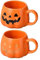 Zankie Tasse en céramique de Citrouille -1/2 pièces Tasse à café de Citrouille d'halloween Tasse de Citrouille Mignonne pour Le Lait de café |pour, Automne, récolte d'automne, Fourniture de fête