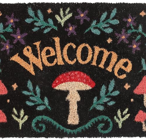 Something Different Wholesale Mystical Mushroom Welcome Doormat from the Dark Forest Range - Woodland Gifts - Indoor Doormat