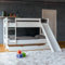Staboos Etagenbett Liam Mit Bettkasten - 3in1 Für 2 Bis 3 Kinder - Weißes Stockbett Aus Massivem Buchenholz - 90x200 cm Umbaubar Zu Einzelbetten
