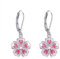 VONALA Blumen-Ohrringe aus 925 Sterling Silber Elegante Kirschblüten Ohrhänger für Damen mit französischem Verschluss
