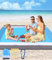 Toaren 210 x 200 cm Stranddecke Sandfrei Super Groß,Stranddecke Leicht und Tragbar,Strandmatte Stranddecke Sandfrei mit 4 Befestigung Ecken Sandfrei und Wasserdicht für den Strand Picknick Wandern