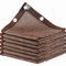 DGSFES Marrone Rete Ombreggiante Con Occhielli,85% Tenda da Sole Traspirante per Esterno Vela Ombreggiante Impermeabile per Serra Balconi Patio Pergola,10X17m Telo Ombreggiante