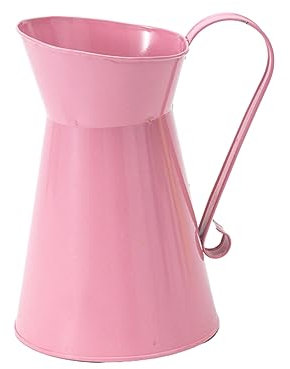 WZTHLF Blumentöpfe für den Innenbereich, bunte Blume, Metall-Eimer, Vase, Metall, Eisen, Aufbewahrungsbehälter, Blumentopf, Übertopf, Blumenarrangements, Dekoration (Rosa)