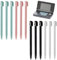 Stylus-Eingabestifte, kompatibel mit Nintendo DS, 8,8 cm, stylisch, bunt, Kunststoff, Ersatz-Stylus, Touchpen in vier Farben, kompatibel mit Nintendo 3DS DSL XL/LL NDSL DSi, 12 Stück