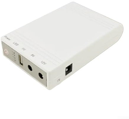 10400MAh Mini Ups Gruppo di Continuità, 116x73x24mm Durata Batteria di Sostegno Mini UPS, DC12V 9V 5V Monitor Router Backup