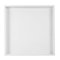 Vassoio in Ceramica Bianca 21 × 21 × 3 Vassoio Multiuso per Organizer da Scrivania per Gioielli Cosmetici Alimentari Bianco