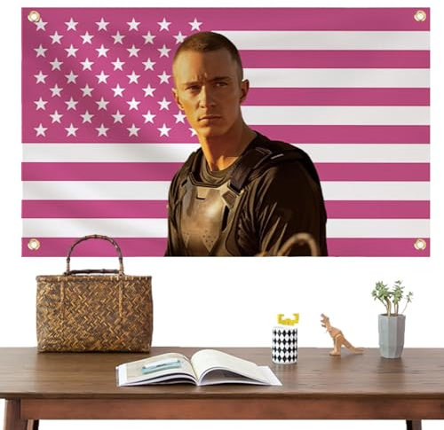 Drews Starkeys Rafe Cameron Flag - Bandiera americana rosa, bandiera americana rosa, bandiera decorativa per camera da letto, decorazione per camera da letto, feste all'aperto