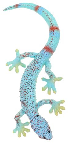 CIMAXIC Statue De Nain De Jardin en Plastique Figurine De Lézard Reptile Modèle Animal pour Décoration Extérieure