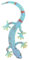 CIMAXIC Statue De Nain De Jardin en Plastique Figurine De Lézard Reptile Modèle Animal pour Décoration Extérieure