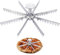 Coupe-tarte entier, marqueur à tarte 5/6/7/8/9/10/12 tranches en alliage d'aluminium, séparateur de portions pour cuisine, fête, maison commerciale (8 découpes)