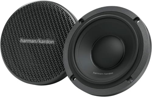 Harman Kardon Flow 300S Koaxial Lautsprecher Auto 16mm (6,5 Zoll): Car HiFi Lautsprecher mit 60W RMS und 180W Peak, satter Bass Einbaulautsprecher Set für Nachrüstung - Paarweise