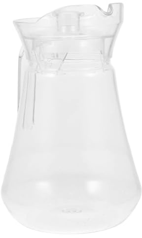 VILLCASE Brocca in Acrilico da 1.5l Grande Capacità e Conduzione del Calore, Contenitore per Succo per Cene del Ringraziamento e Feste