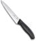 Victorinox Swiss Classic, Profi Tranchiermesser, Extra Scharfe Klinge, gerader Schliff, 15 cm, Kunststoffgriff, Rostfreier Stahl, schwarz
