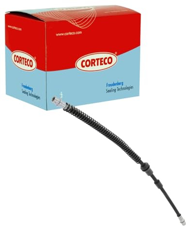 Corteco 19034269 Bremsschlauch vorne | 19034269 Kompatibel mit Cayenne (9PA),Q7 (4LB),Q7 Van (4LB),Touareg (7LA, 7L6, 7L7),Touareg (7P5, 7P6)