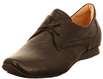 Think! Chilli Schnürhalbschuh, Damen Derby Schnürhalbschuhe, Schwarz (SCHWARZ 00), 38.5 EU