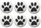 6 or 12 Dog Paw Print Fridge Magnets (25mm) Made in UK by Button Zombie (12)