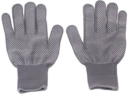 Lalang Hair Styling Heat Resistant Glove Unisex Hair Curling Straightening Gloves (grey)