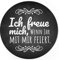 48 Design Etiketten, rund/Ich freue mich Motiv 2 / Hochzeit/Taufe/Geburtstag/Konfirmation/Aufkleber/Sticker/Einladung