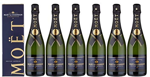 Moet & Chandon Nectar Imperial Champagne Demi - Sec [ 6 BOTELLAS x 750ml ]
