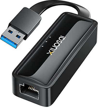 iDsonix Adaptateur Ethernet USB, USB 3.0 à 10/100/1000 Adaptateur réseau LAN RJ45 Gigabit Ethernet Converter Compatible avec Nintendo Switch