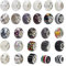 nbeads 54Pcs European Perlen, 8 Stile Große Loch Acryl Strass Spacer Perlen Polymer Clay Europäische Perlen Für DIY Handwerk Armbänder Halsketten Schmuckherstellung