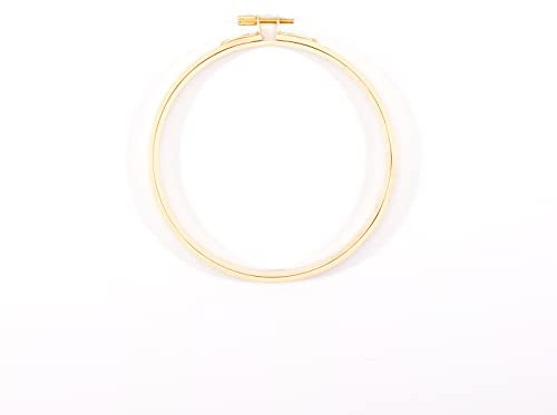 Vaessen Creative Tambour à Broder en Bois de Bambou, Ø15 cm, Cercle pour Attrape-Rêves, Cadre de Point de Croix, Anneau de Couronne pour Macramé, Crochet, Décoration Bohémien et Plus Encore