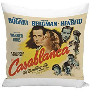 Fabulous Kissenbezug Alte Italienische Filmplakat Casablanca Retro Vintage Film Kino 2 40x40cm