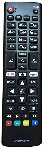 Mando a Distancia Reemplazo para Mando LG Smart TV para LG TV Apto para Mando TV LG para LG Smart TV, No se Requiere configuración LG Control Remoto infrarrojo