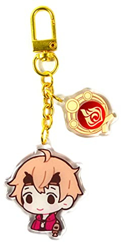 嘉信誉 Genshin Impact Porte-clés en époxy avec personnages d'Halloween Raiden Shogun Kazuha Kokomi Gorou Thoma (couleur : Thoma)