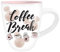 Silver Buffalo Disney Topolino Coffee Break Jumbo curvo tazza in ceramica, 708,7 g