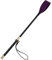 Coolrunner Reitgerte für Pferd, 18 Zoll Pferdepeitsche mit PU-Leder Reitsport Pferdegerte Doppelschlapper Pferdepeitsche Schwarze Ernten für Pferde (Lila)