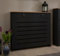 DuraTherm® Radiator Cover Black Painted MDF Cabinet Horizontal Slat Storage Drawers & Shelf, Radiator Cabinets for Office Hallway Living Room Bedroom, Medium (H: 111.5cm / W: 96cm / D: 19cm)