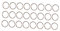 jojofuny 24pcs Metal Key Flat Key Chain Attachments for Crafts Accessories for Jewelry Making and Daily Use Easy to Use