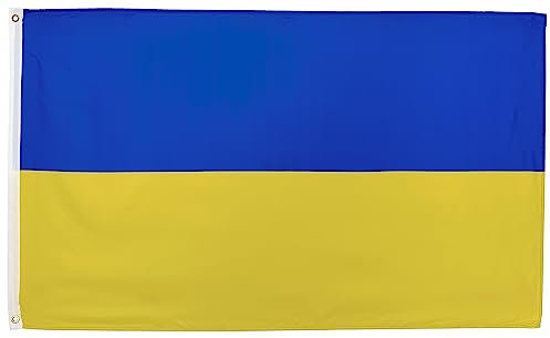 FlagScout - Ukraine Flagge | 90 x 150 cm | Flaggen mit top Qualität, hochwertiger Verarbeitung und kräftigen Farben