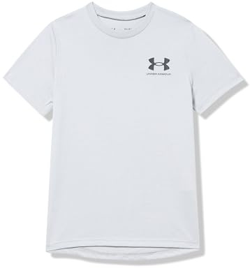 Under Armour Sportstyle Left Chest Short Sleeve T-Shirt 10-12 Years White