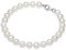 Valero Pearls Damen Perlenarmband Hochwertige Süßwasser-Zuchtperlen 7-8 mm Rund weiß 925 Sterling Silber - Damenarmband mit echten Perlen geknotet