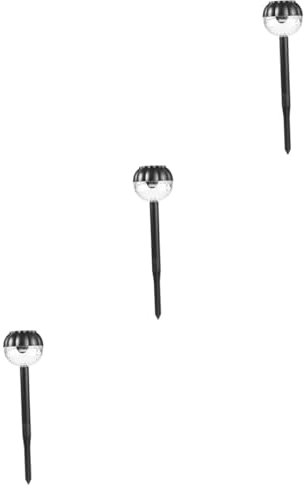 Uonlytech 3st Solarbetriebene Wegleuchten Led-solarleuchten Luz Solar Para Interior De Casa Led-bodensolarlicht Lichterketten Aus Kunststoff Solare Gehwegbeleuchtung Plastik Metall Erdhaufen