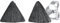 Kuzzoi Herren-Ohrringe Ohrstecker Dreieck (7 mm) gebürstet oxidiert Herren Stecker für Männer im Vintage Style aus 925 Sterling Silber