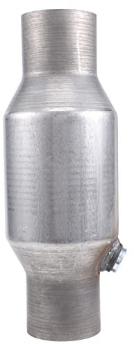 ivamulie 1 StüCk 2,5 Spun Universal Katalytischer Katalysator Hoher Durchfluss Rostfreier Stahl 425250 Abgas Katalytischer Katalysator