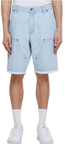 Urban Classics Open Edge Two Knee Denim Shorts