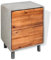 HETFTJN Nachttisch, Sideboard Zeitungsständer Mit Ablage Bartisch Beistelltisch Holz Geeignet für Eingangsbereich College-Schlafsaal Schlafzimmer Zuhause Beton Akazienholz Massiv 40 x 30 x 50 cm