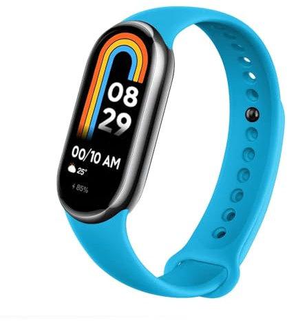 OcioDual Cinturino di Ricambio Compatibile con Xiaomi Mi Band 9 y Mi Band 8, Osso Color, Cinturino di Ricambio in Silicone, Cinturino per Orologio Intelligente, Gancio in Metallo, Sport Flessibile