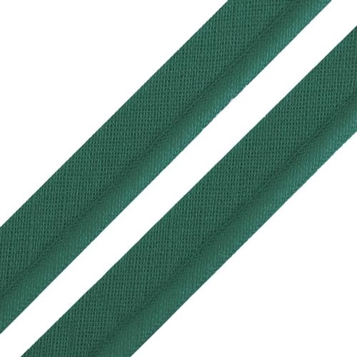 5m Paspelband Stoffband Nähkante Paspelschnur zum Nähen 10mm breit Farbwahl, Größe:10mm, Farbe:tannengrün