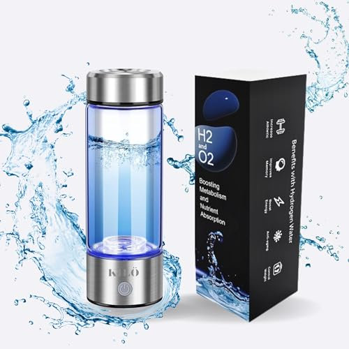 Generic Bouteille d'eau à hydrogène de qualité supérieure - Haute concentration, portable et rechargeable - Générateur d'eau riche en hydrogène pour une hydratation optimale