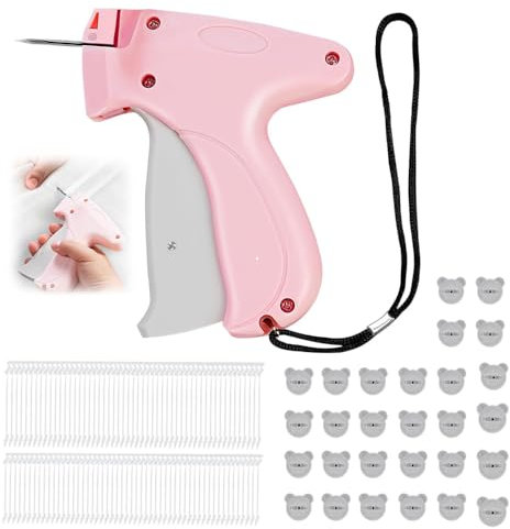 Quick Clothing Fixer, Mini Stitch Gun for Clothes, Comes with 50 Bear Buckles and 660 Plastic Needles,Stitchy Quick Clothing Fixer,Micro Tagging Stitch Tool for Clothing