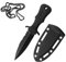 Zonoori Outdoor Messer Feststehend, Camping Neck Knife, Gürtelmesser Quer Jagdmesser Feststehende Klinge